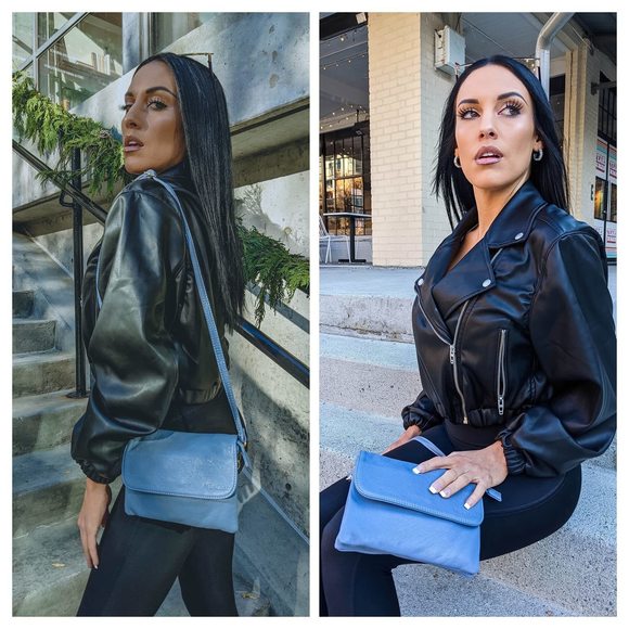 Soft Small Leather Crossbody Bags Rfid Blocking Travel Purses Uwu :| - Picture 2 of 7